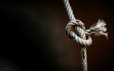 loose knot on a rope easy to resolve problem