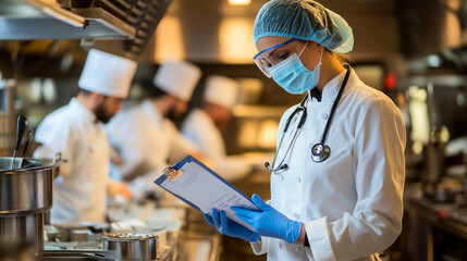 Food Safety Inspection  Restaurant Kitchen  Chef  Health Inspector  Checklist