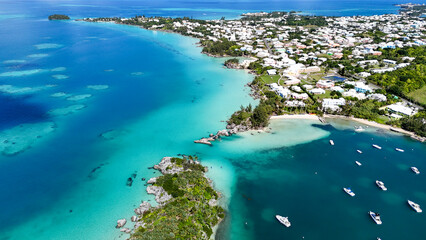 Island of Bermuda Drone Views