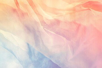 Fototapeta premium Soft fabric in blue, white, and red hues gracefully folds over each other, creating a beautiful textured display during afternoon light