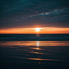 Obraz premium sunset over the sea