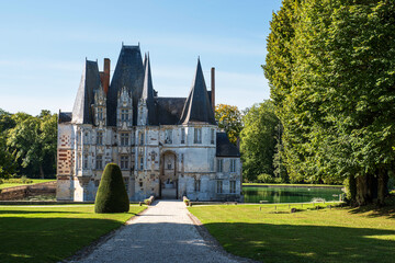 Obraz premium Château d'Ô in the town of Mortrée in Normandy, France