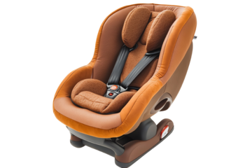 Stylish and safe child car seat for modern parents, designed for comfort and security during travels.
