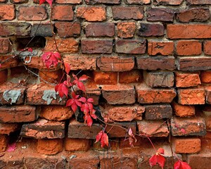 Winobluszcz pięciolistkowy - kolorowe pnącze. Naturalna ozdoba ogrodzeń, płotów, starych murów i  ścian domów © grzegorz