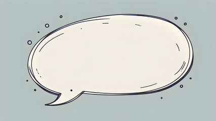 Hand drawn speech buble. Speech bubbles talk bubbles. AI generated image, ai.