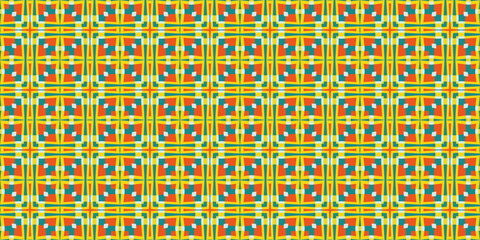 Vibrant Symmetry. Geometric Pattern
