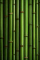 Fototapeta premium Green bamboo stalks create a serene backdrop in a natural setting