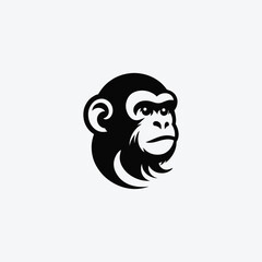 Illustration of a Monkey silhouette