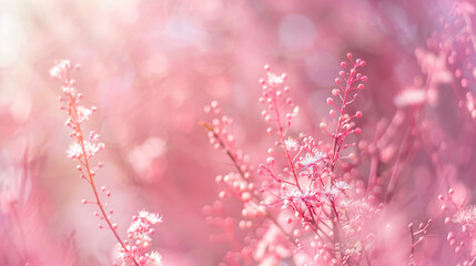 Naklejka premium Beautiful delicate blurred pink background.