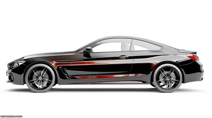 Fototapeta premium Stunning Contemporary Coupe Poster: Explore the Elegance of Semi-Transparent Design and Sporty Wheels, Perfect for Elevating Your Modern Interior Decor