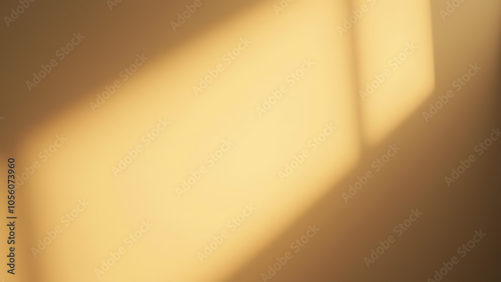 Poster Soft lighting creates a warm background image with light and shadow play in neutral tones.