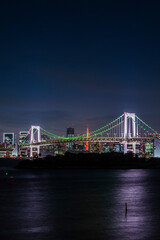 Fototapeta premium お台場海浜公園の夜景 東京都港区台場