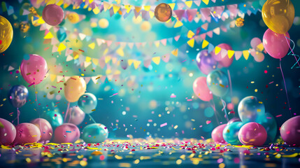 Birthday party background.