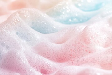 Fototapeta premium Elegant soft foam background in trendy color showcasing minimalist and fragile aesthetic