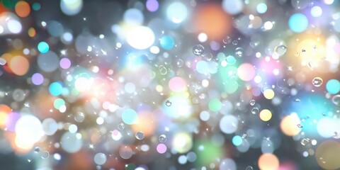 Blurred silver lights creating a dreamy background, ideal for festive celebrations