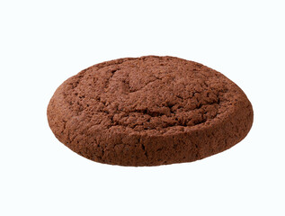 Chocolate brownie cookies isolated. Chocolate cookies isolated isolated on white background.