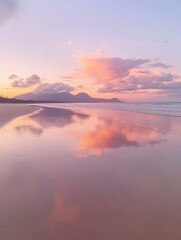 Obraz premium Serene Beach Sunset
