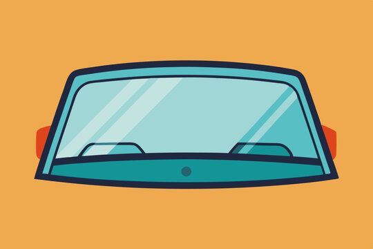 recommend clip art: Vehicle windshield vector art illustration 