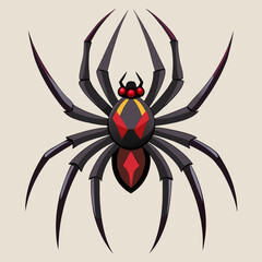 spider on a white background