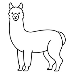 Cute Alpaca Clipart - Adorable Vector Graphics Design