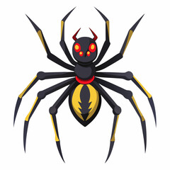 spider on a white background