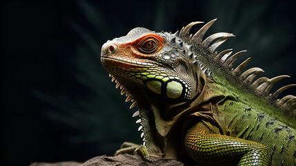 Obraz premium iguana on a tree