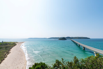 Fototapeta premium 角島大橋 山口県下関市