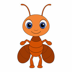 Adorable Ant Clipart - Cute Vector Illustration for Printable Graphics