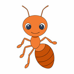 Adorable Ant Clipart - Cute Vector Illustration for Printable Graphics