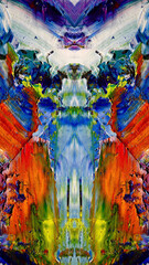 Abstract background art . Ethnic pattern. Mixtures of oil paint. Trendy hand painting canvas. Wall decor and Wall art prints Idea. 3D Texture. Art object