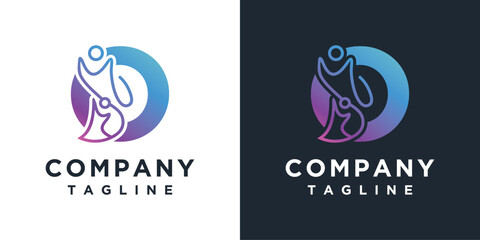 People Letter O Icon Element Template. Community Logo Vector Icon. Teamwork Logo Design