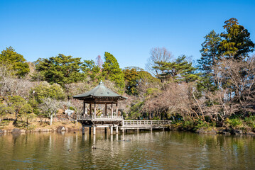 成田山公園 龍智池の浮御堂　千葉県成田市成田