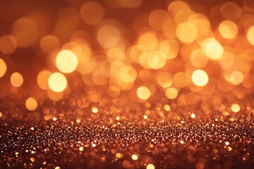 Abstract dark orange glitter sparkle background for festive invitations and celebrations