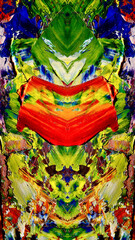 Abstract background art . Ethnic pattern. Mixtures of oil paint. Trendy hand painting canvas. Wall decor and Wall art prints Idea. 3D Texture. Art object