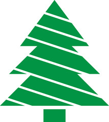 Christmas tree icon vector illustration. Christmas green tree illustration with star, christmas tree vector illustration, Tree vector art, christmas tree silhouette, Christmas vector icon.