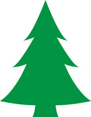 Christmas tree icon vector illustration. Christmas green tree illustration with star, christmas tree vector illustration, Tree vector art, christmas tree silhouette, Christmas vector icon.