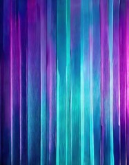 Obraz premium Purple and blue curtains are hanging in a room