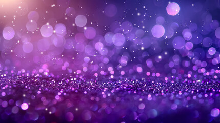 Bokeh purple glitter texture Christmas abstract background or with blank space.