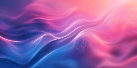 Obraz premium Vibrant pink and blue gradient mesh waves, create a dynamic and colorful abstract background