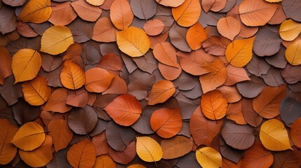 Abstract autumn background full of leaves