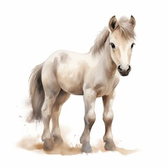 Obraz premium Horse Cute children's book cover