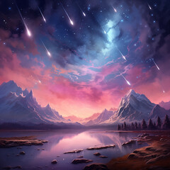 Brilliant stars in the sky