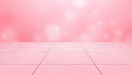 Fototapeta premium Beautiful abstract soft pink gradient texture, white granite tiles floor on pink background, love theme, art mosaic, pink sweet theme, valentines day and light glitter, light red texture, red pastel