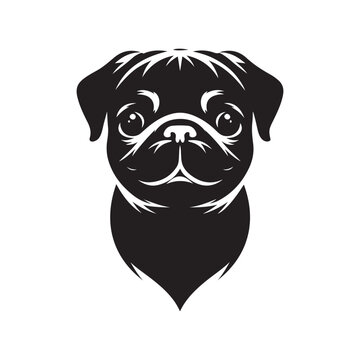 recommend clip art: Pug Dog Silhouette Vector Illustrations – Perfect for Pet Lovers