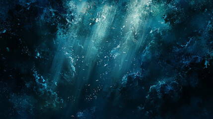 Obraz premium Underwater background with a deep ocean feel