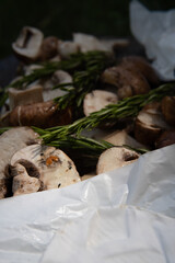 Bushcraft campfire cooking in the forest 