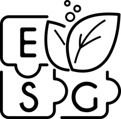 Obraz premium ESG icon