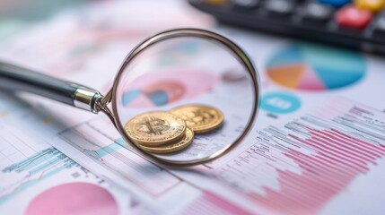 Man working on futuristic digital screen with data visualization