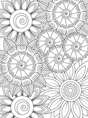 Flowers Coloring Pages For Adules