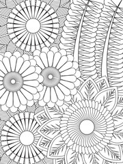 Flowers Coloring Pages For Adules